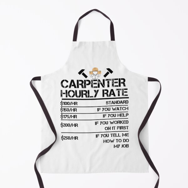 Item preview, Carpenter Hourly Rates Funny Carpenter Gift designed and sold by zenpatterns.