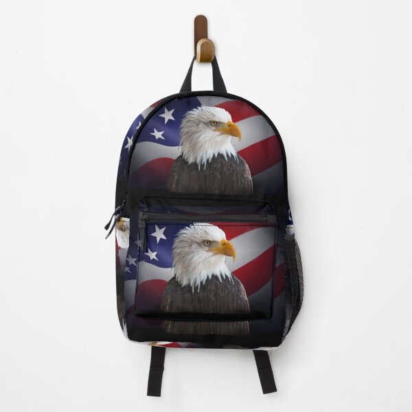 Item preview, Bald Eagle and Flag designed and sold by Poptopia.
