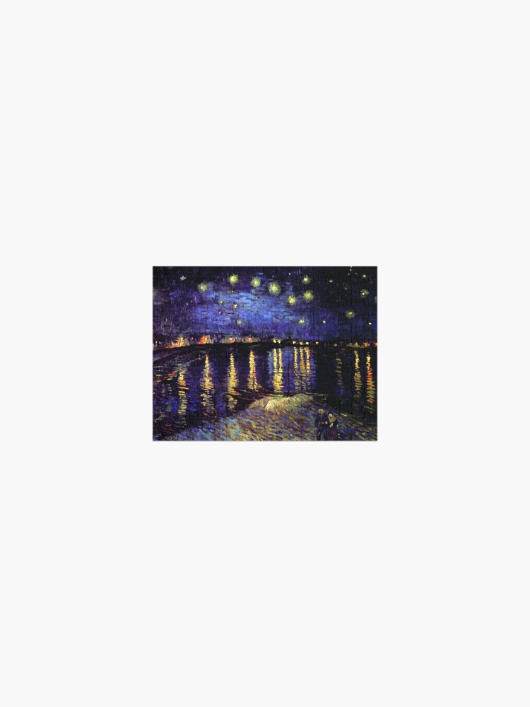 Vincent Van Gogh Nuit Etoilee Sur Le Rhone Starry Night Over The Rhone Jigsaw Puzzle By Gascondi Redbubble