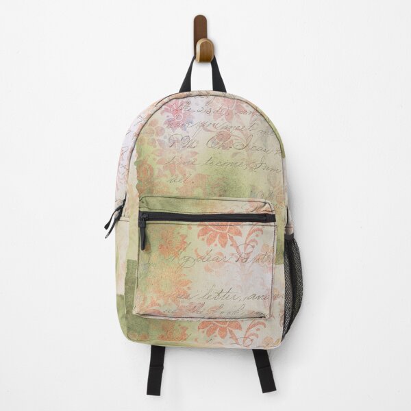 Item preview, Vintage Retro Writing Distressed Ephemera Floral Pattern designed and sold by digitalvintage.