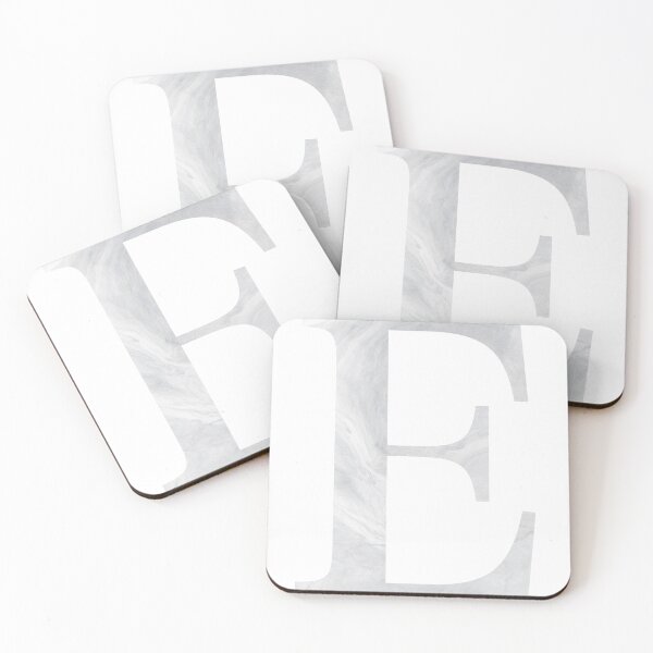 Item preview, Personalized Gray Marble Monogram E designed and sold by TheFamilyVan.