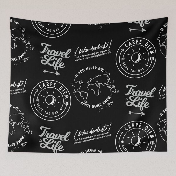 Item preview, Wanderlust Travel Quotes  | Sticker Pack designed and sold by CarpeDiemLife.