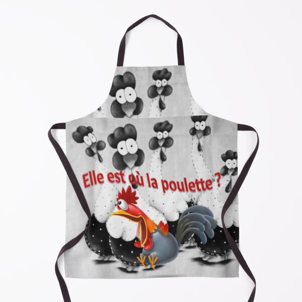 Item preview, COCOTTE 2 "Where's the hen?" humor rooster hen drawing composition cartoon designed and sold by dragonemma.