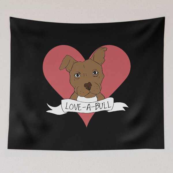 Item preview, Cute Love a Bull Pitbull Dog with a Heart  designed and sold by Cindalia26.