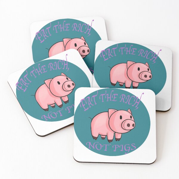 Item preview, Eat The Rich, Not Pigs designed and sold by Edie  Squire.