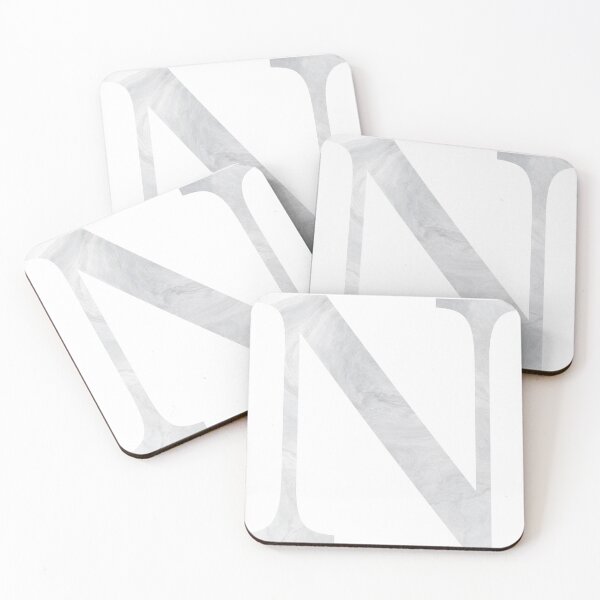 Item preview, Personalized Gray Marble Monogram N designed and sold by TheFamilyVan.