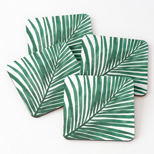 Item preview, Tropical Watercolor Green Palm Leaf designed and sold by marta-maria.