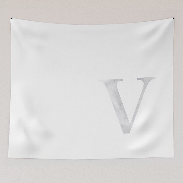 Item preview, Personalized Gray Marble Monogram V designed and sold by TheFamilyVan.