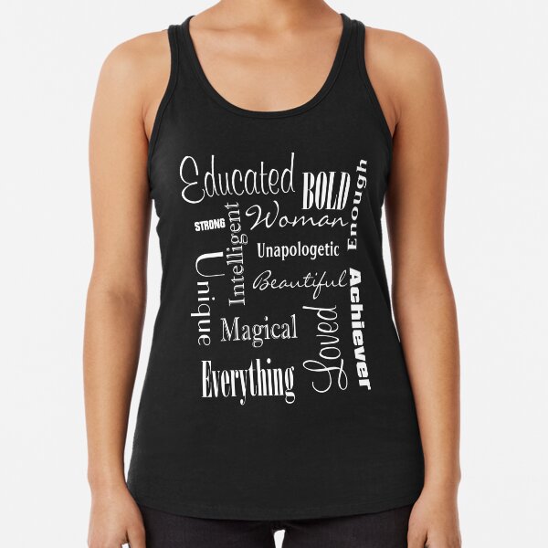 Words of Affirmation Racerback Tank Top
