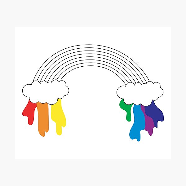 Item preview, Colorless Rainbow Dripping Its Colors designed and sold by idovedesign.
