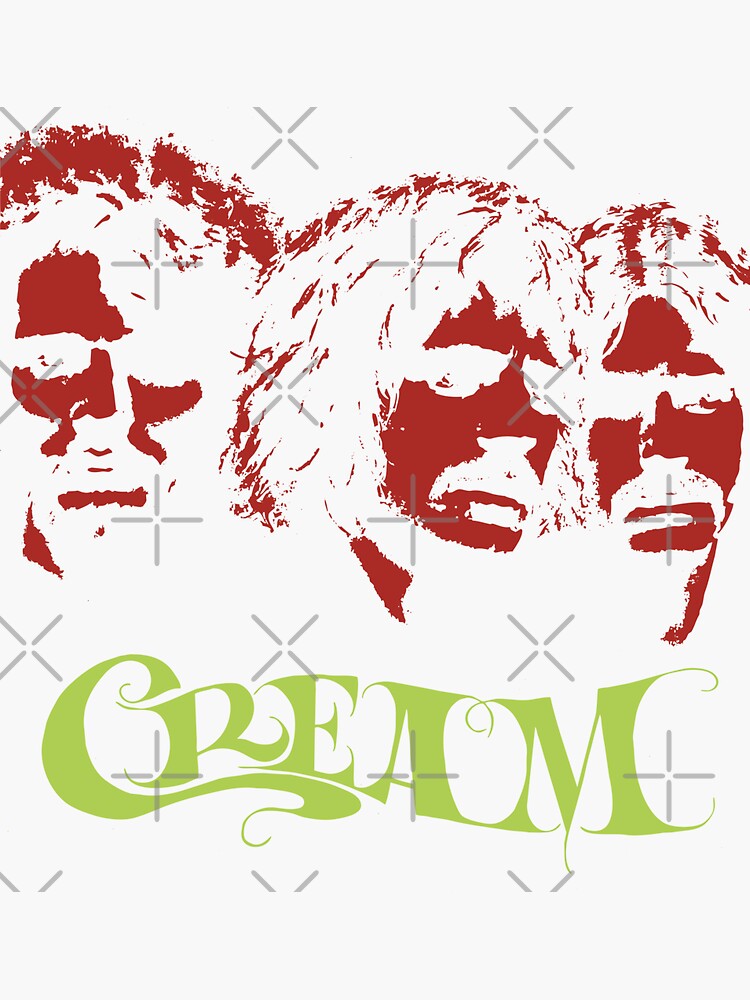 "Cream Band" Sticker by Claunacikha Redbubble