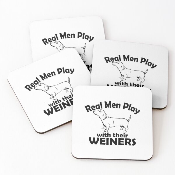 Aperçu de l'œuvre Les vrais hommes jouent avec leurs Weiners créée et vendue par Taz-Clothing.