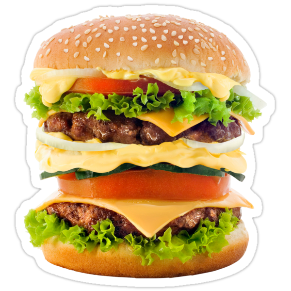 Hamburger Stickers By Vitalia Redbubble 7871