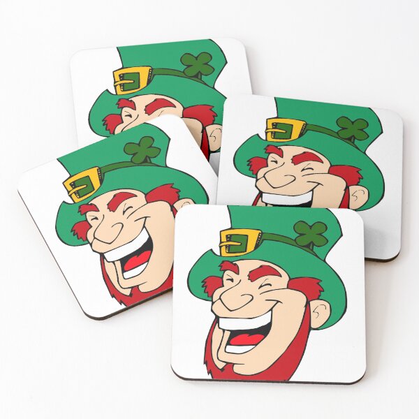 Item preview, Leprechaun laughing face designed and sold by FanonKick.