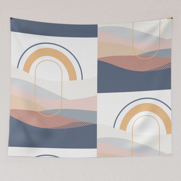 Item preview, Mountain Haze 1 - Landscape Line Art Abstract Simple Lines designed and sold by Quirkle Berry.