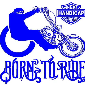 Artwork thumbnail, Handicap; Born To Ride; by StickerApe
