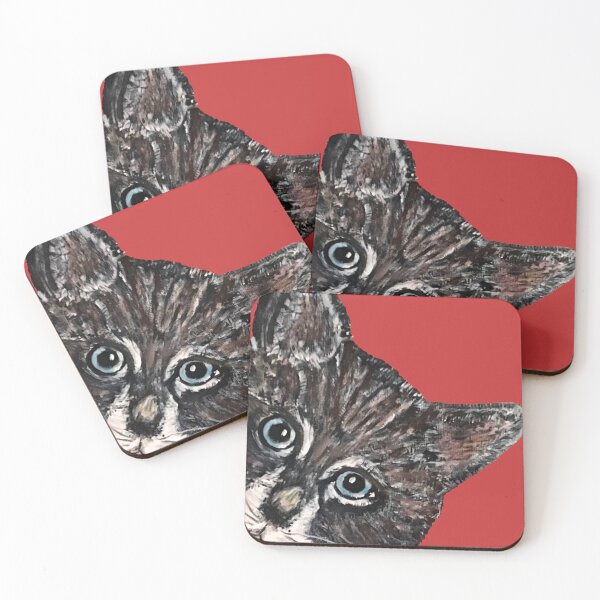 Item preview, Whatcha Doing? Cat Peeking Around the Corner Original Art Painting designed and sold by RobinetteArt.
