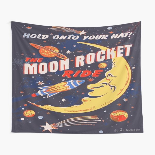 Rocket Tapestries Redbubble - ride a rocket to the moon its back angry birds roblox