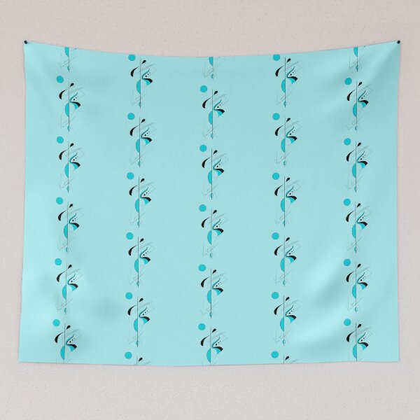 Item preview, Turquoise Abstract Girl designed and sold by Norma Linda Ventura.