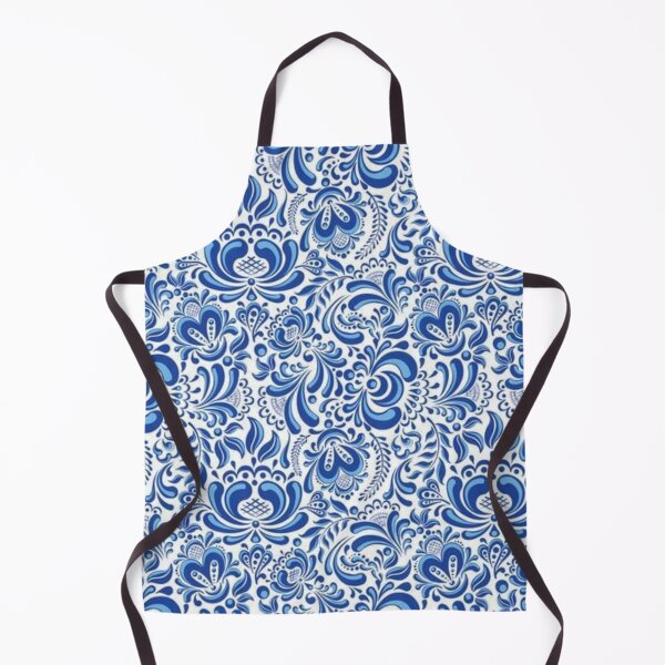 Item preview, Blue vintage Ajami Motifs designed and sold by Lamadesigns.