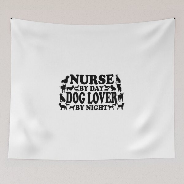 Item preview, Nurse by day, Dog Lover by night designed and sold by Taz-Clothing.