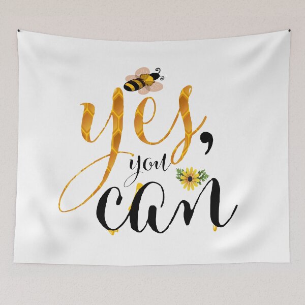 Item preview, Yes, You can, Bee Positive, Positive Quotes designed and sold by Fas Designs.