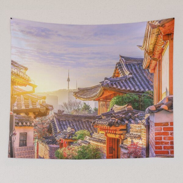 Item preview, Korean Traditional Houses - South Korea designed and sold by theKoreanRage.