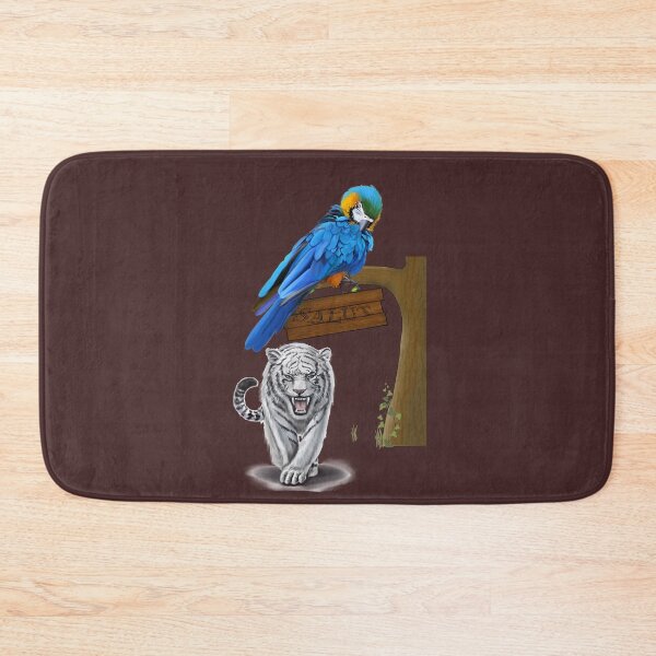 Item preview, The parrot that salutes the white tiger designed and sold by Karine Dupras.