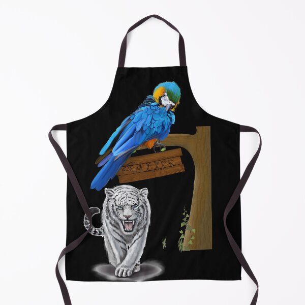 Item preview, The parrot that salutes the white tiger designed and sold by Karine Dupras.