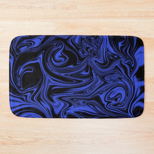 Item preview, Black and Blue Swirl Paint Pattern Design designed and sold by parallessmerch.
