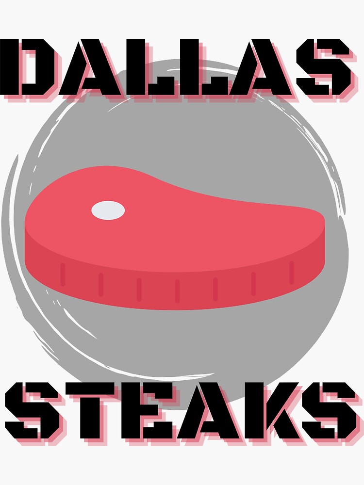 "Dallas Steaks Team Logo" Sticker for Sale by WeLoveBlaseball Redbubble