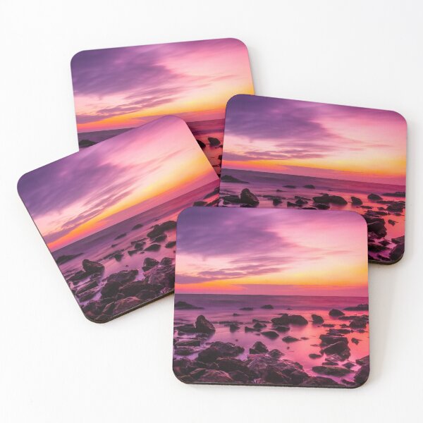 Item preview, Sunset rock sea landscape view - bestseller  designed and sold by August-E.