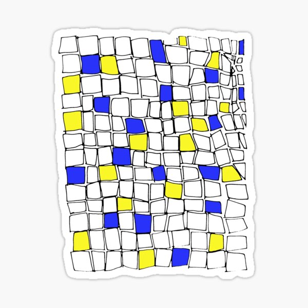 Item preview, Azulejos, Blue And Yellow Tiles designed and sold by Chubuter.