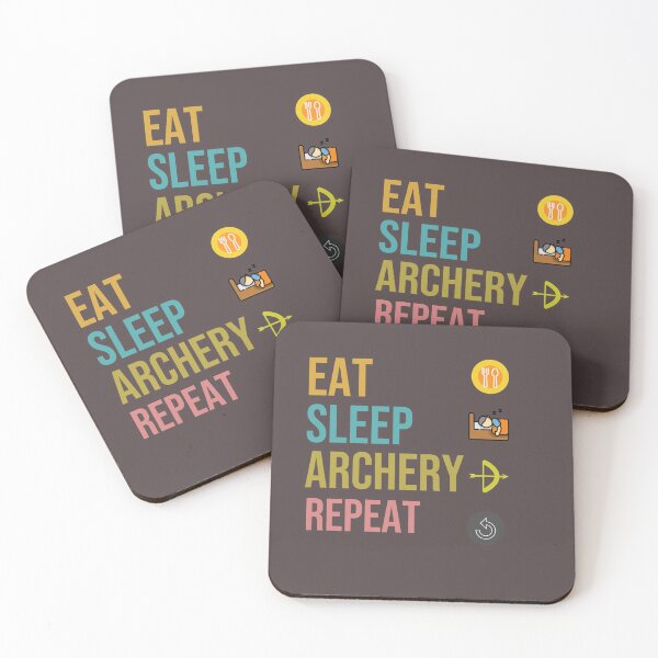 Item preview, Eat sleep archery repeat designed and sold by Natthiya Minimal.