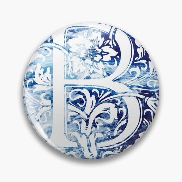 Item preview, The Letter B Blue Ocean Waves  designed and sold by yacine12353.