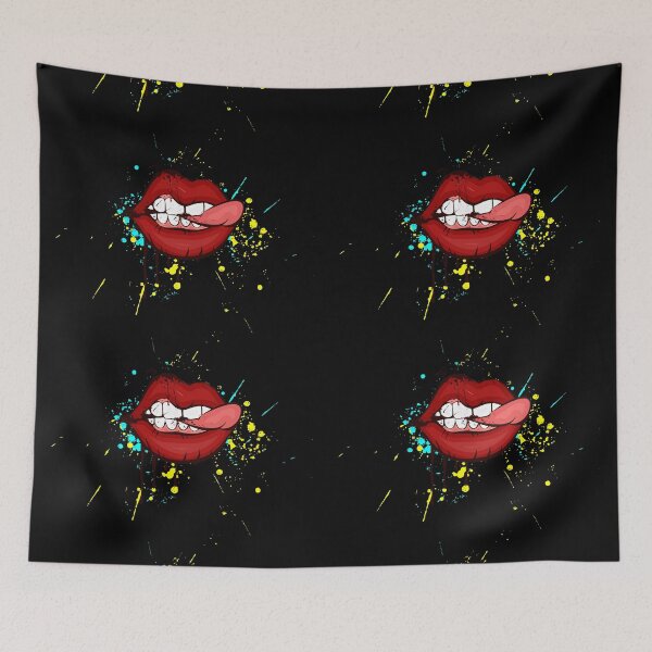Item preview, Bleeding Lips Tongue Bite designed and sold by LordAudes.