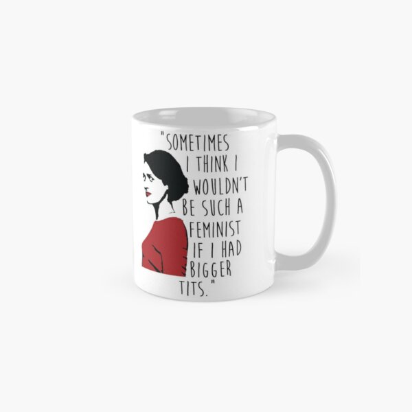 Tasse feministe dj doigt d honneur rouge