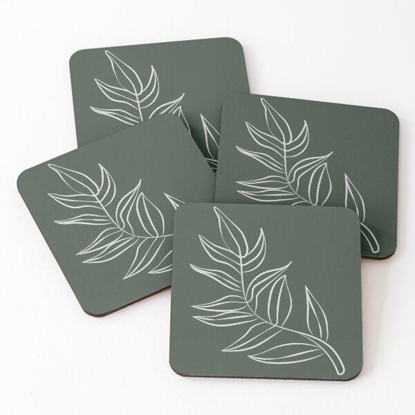 Item preview, Bosquejo de hoja artística verde designed and sold by Lamadesigns.