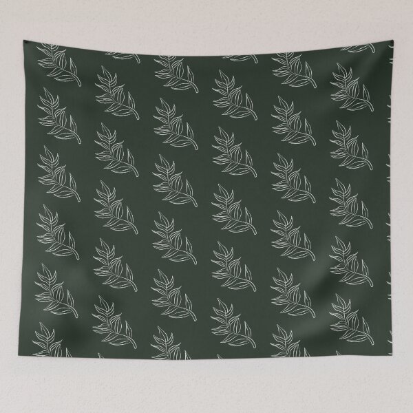 Item preview, Bosquejo de hoja artística verde designed and sold by Lamadesigns.