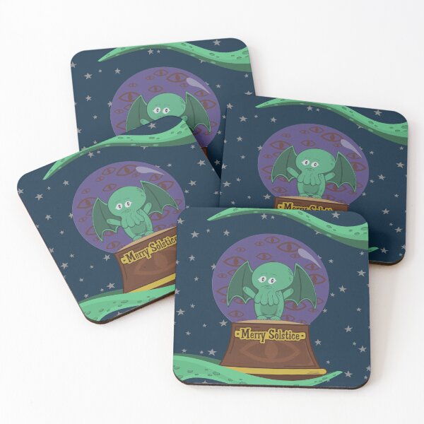 Item preview, Merry Solstice with Little Cthulhu designed and sold by EvilSheet.