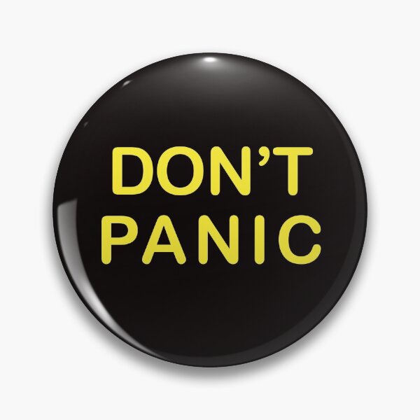 Item preview, Don’t Panic Graphic Print designed and sold by mserido.