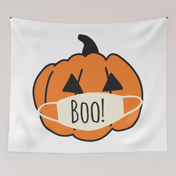 Item preview, Halloween 2020 Pumpkin With Coronavirus Face Mask designed and sold by Sandra Hutter.