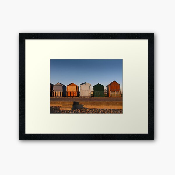 Beach Huts Framed Art Print