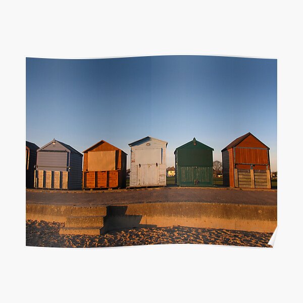Beach Huts Poster