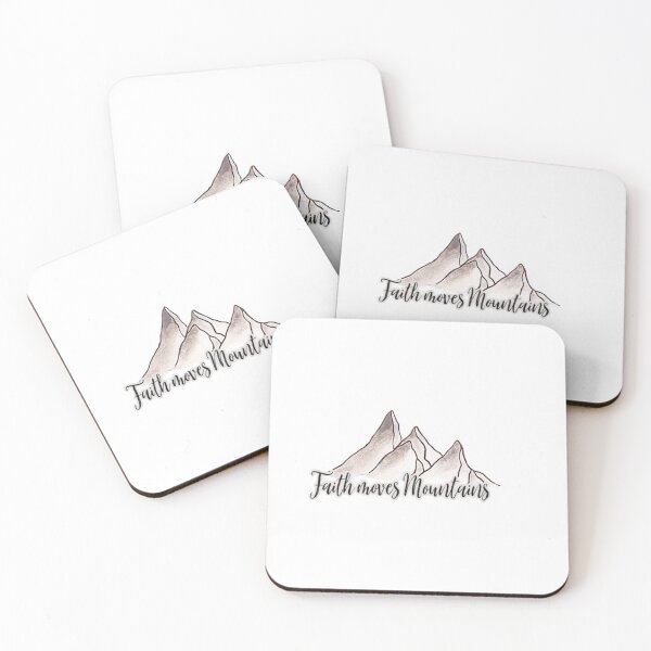 Item preview, Faith Moves Mountains Watercolour Design designed and sold by NancyArtDesigns.
