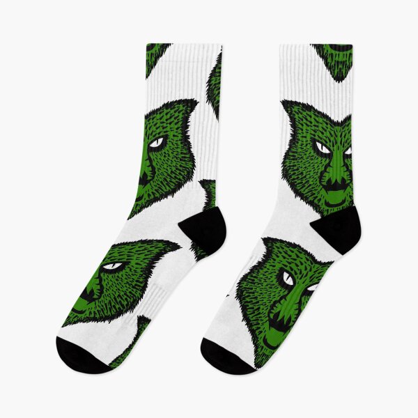 Item preview, Cool Wolf Face Green Color Black Spikes designed and sold by vineeth.