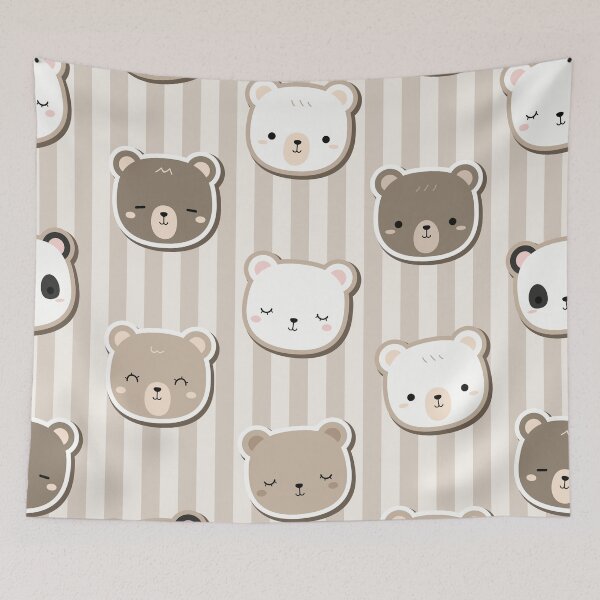 Item preview, Cute Doodle Teddy Bears designed and sold by Vector Scout Lab.