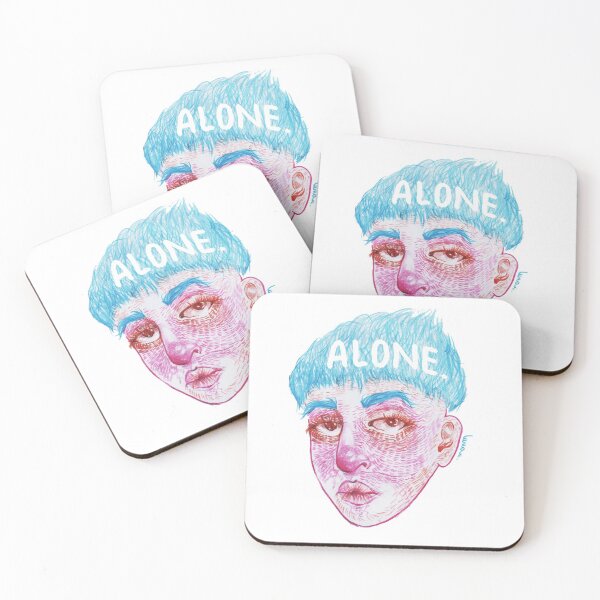 Item preview, Color portrait - Alone designed and sold by Pablalunar.