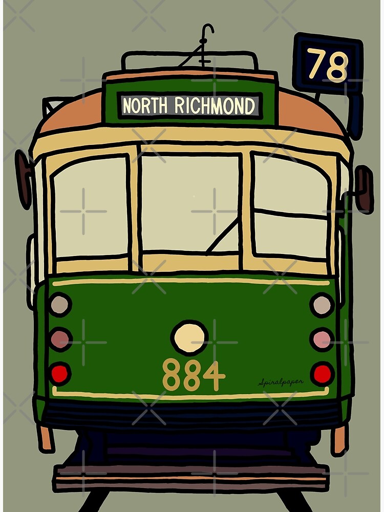 Melbourne Tram - No.78 to North Richmond Postcard