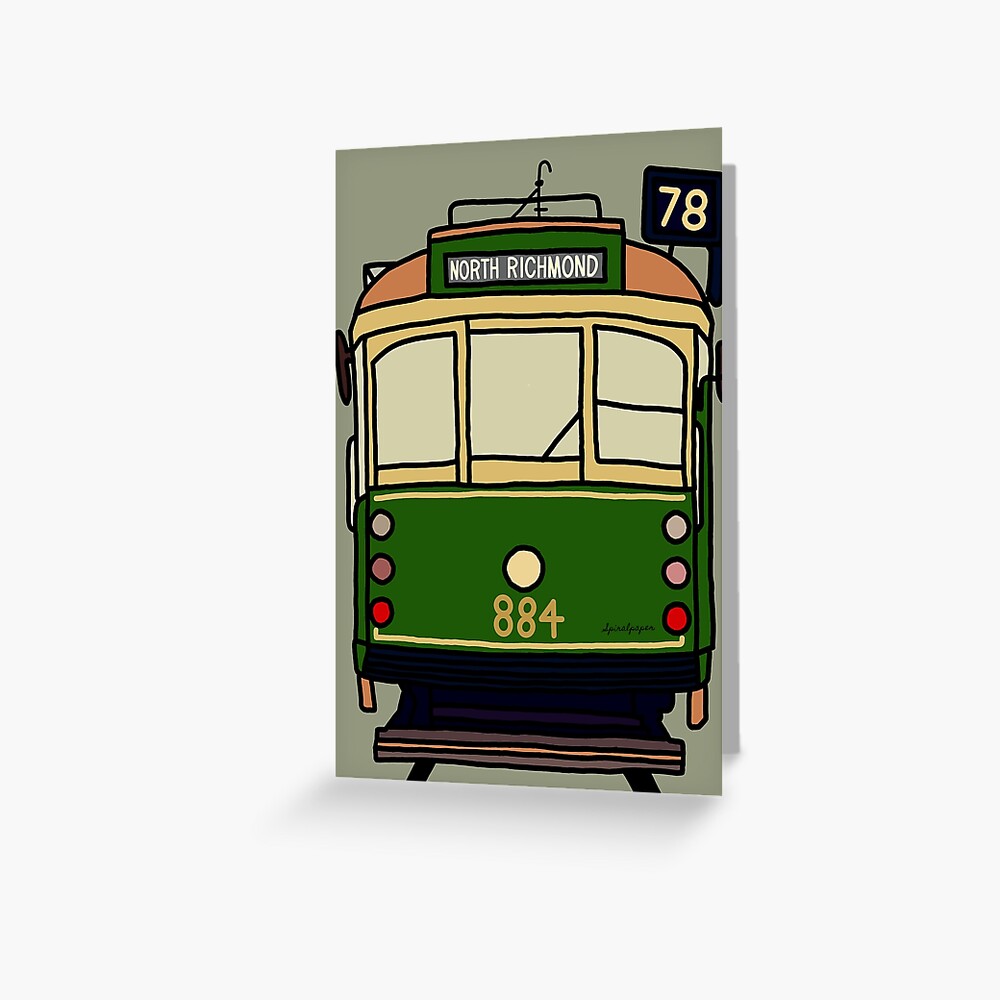 Melbourne Tram - No.78 to North Richmond Postcard